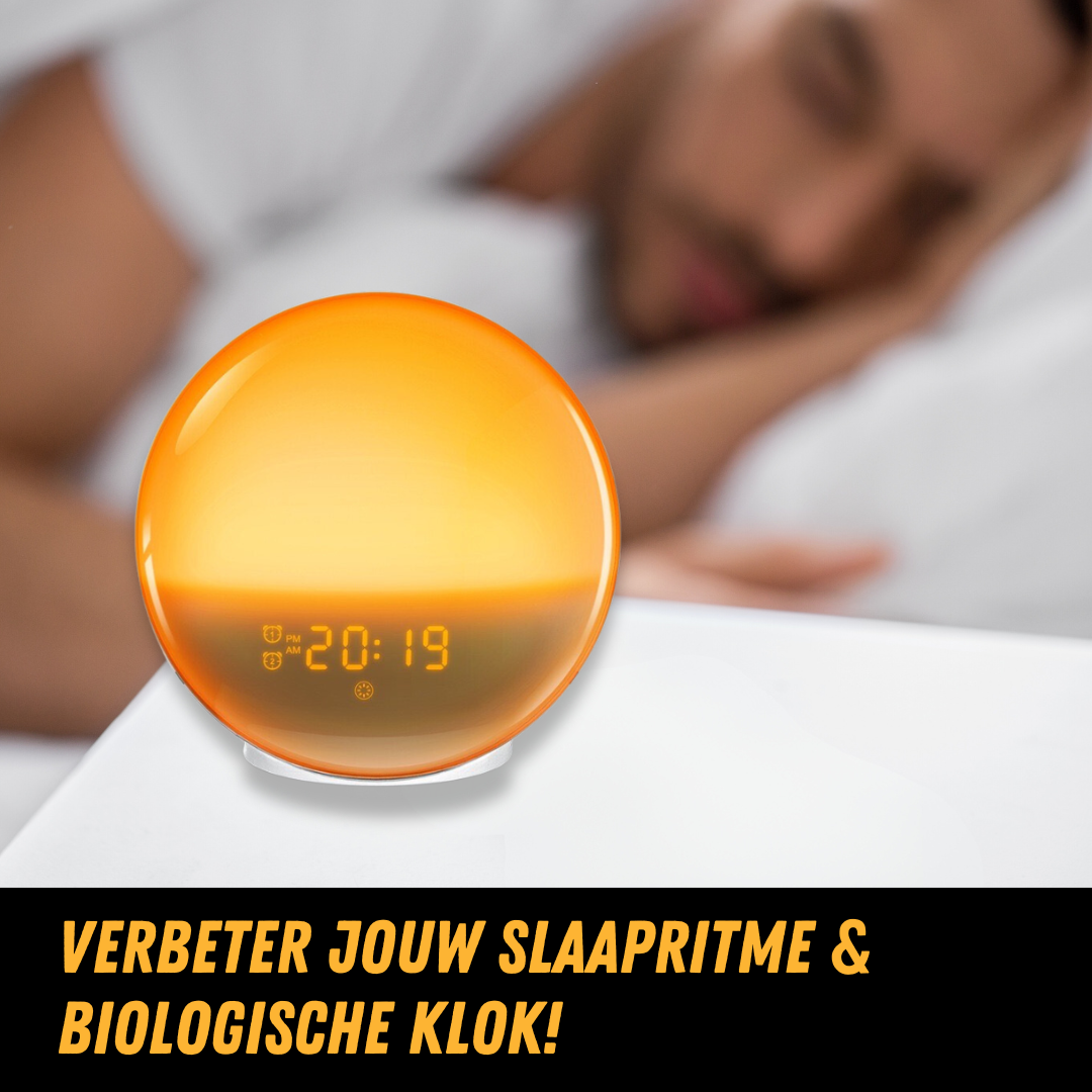 Natural Alarm Clock Radio with Wake-Up Light - GlowRise