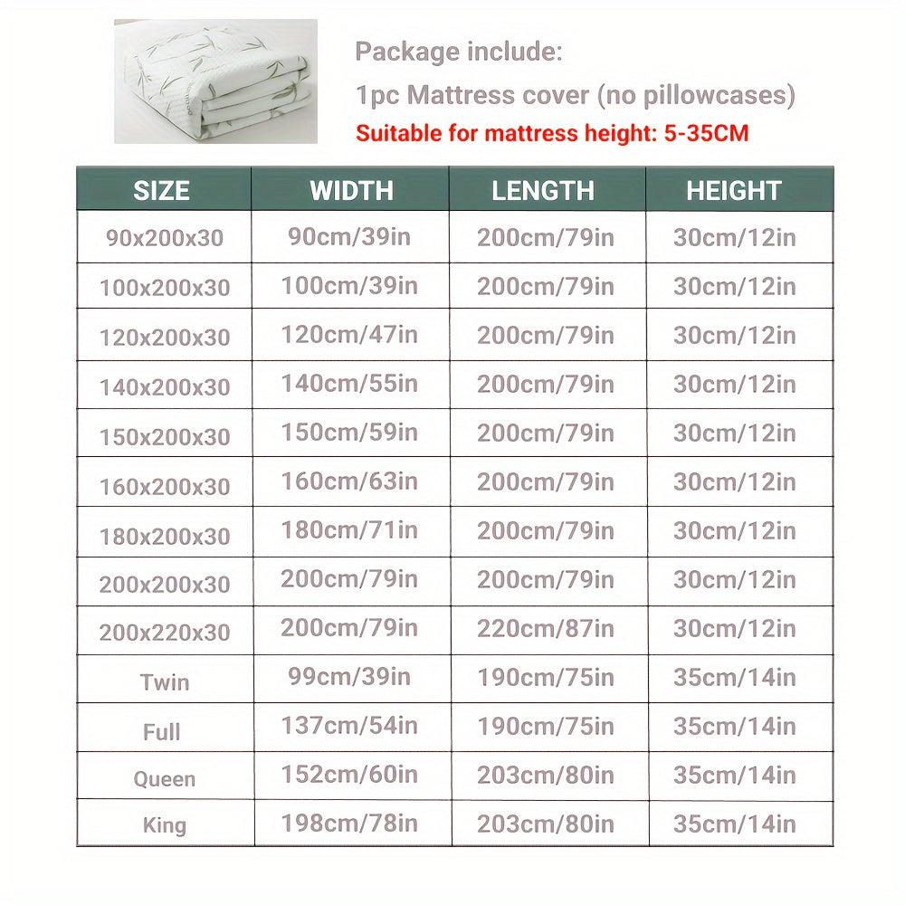 Waterproof Mattress Protector | Cooling 3D Air Layer | Machine Washable