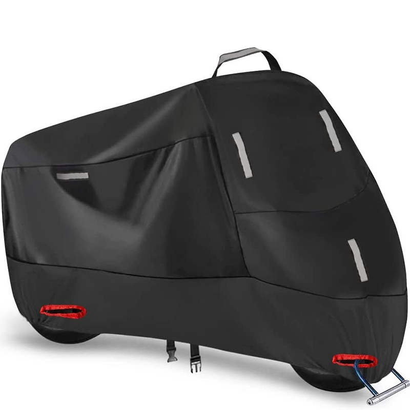 Weatherproof motorcycle cover | Oxford fabric | Reflective stripes & lock holes