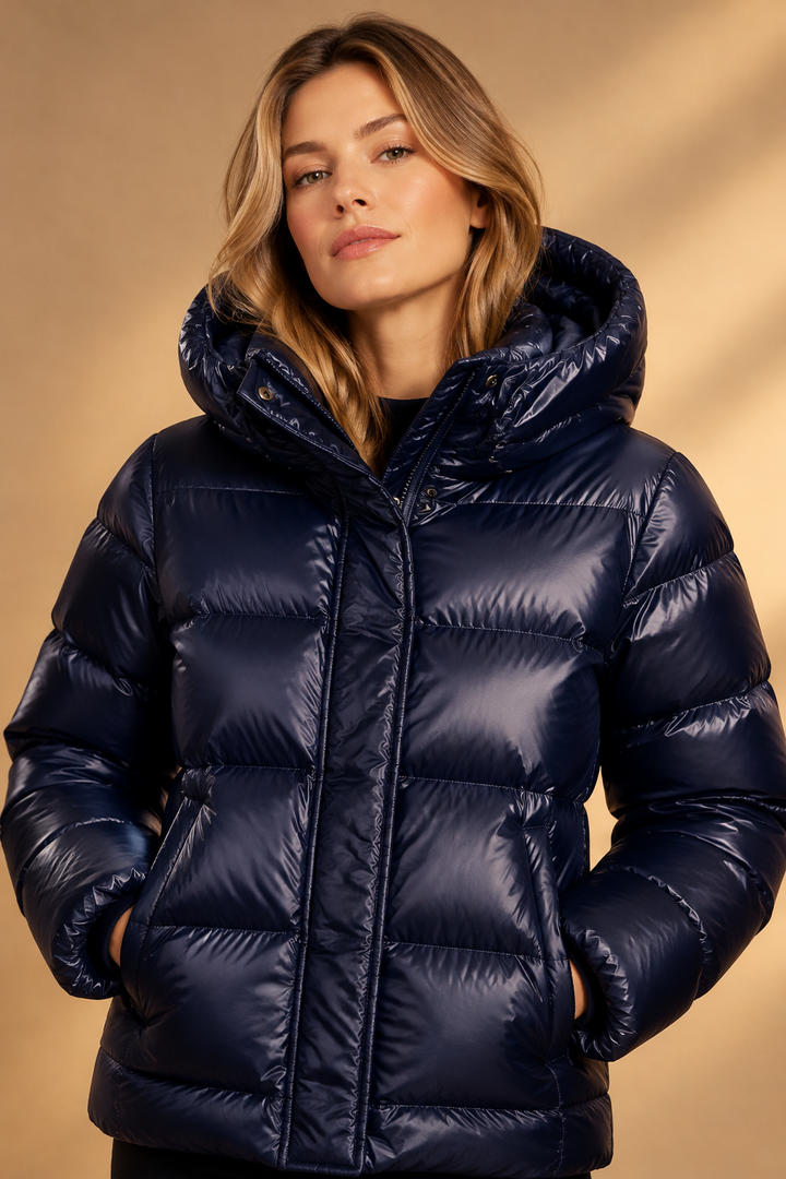Women's Winter Jacket with Fixed Hood