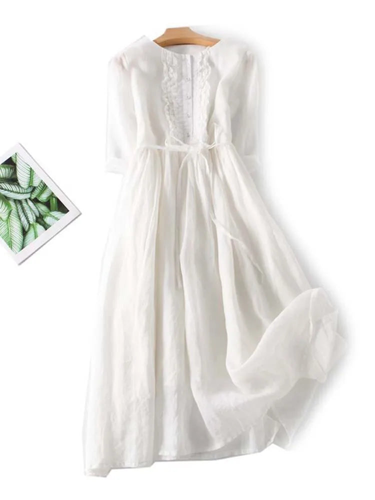 Long Linen Dress – Effortless Elegance for Summer Days