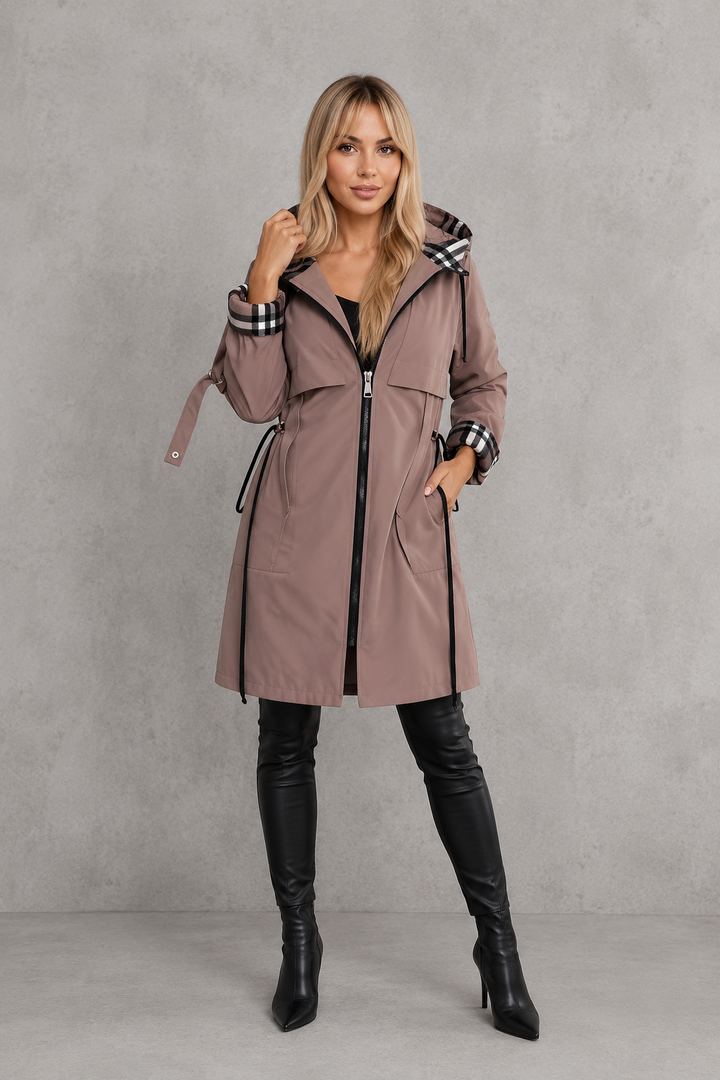 Women's Waterproof Hooded Raincoat – Windproof, Lightweight Jacket