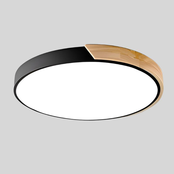 Nordic Macaron Round Wooden Ceiling Lamp