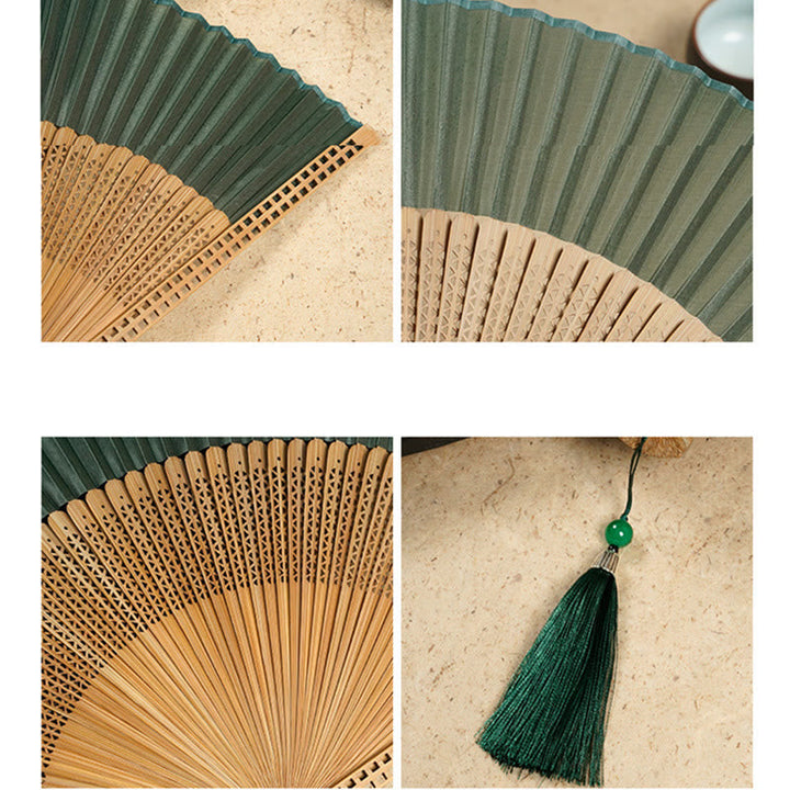 Bamboo Silk Fan