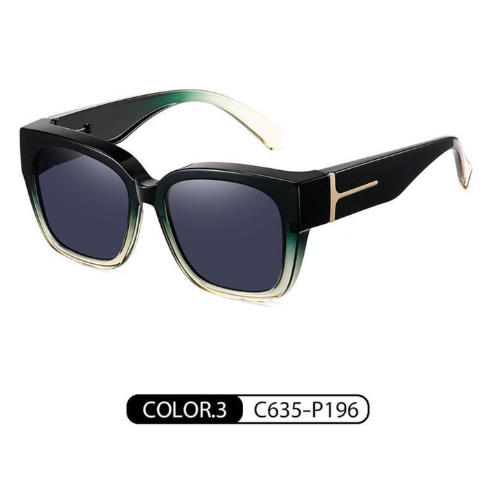 New Fashionable Myopia Glasses With Large Square Frames