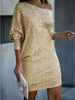 Party Dress with Contrasting Sequins | Radiant Elegance