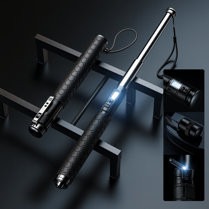 Automatic Self-Defence Walking Stick with Stability Support