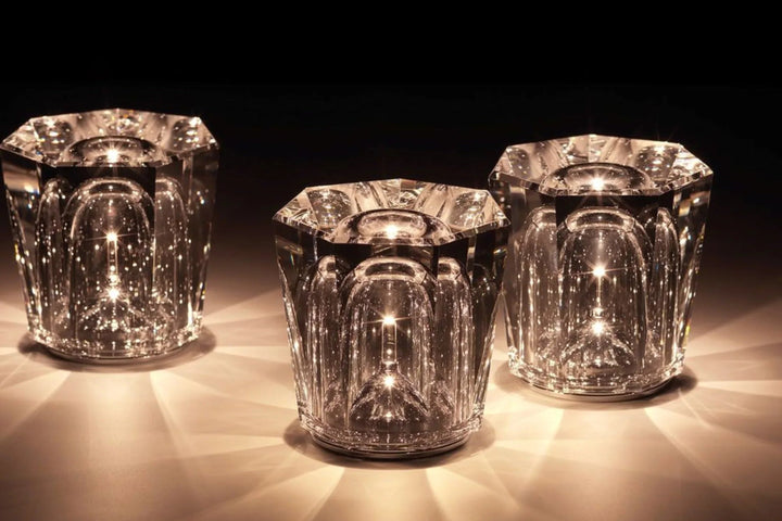 Rechargeable Crystal Table Lamp with Diamond Design – Luxury Edition