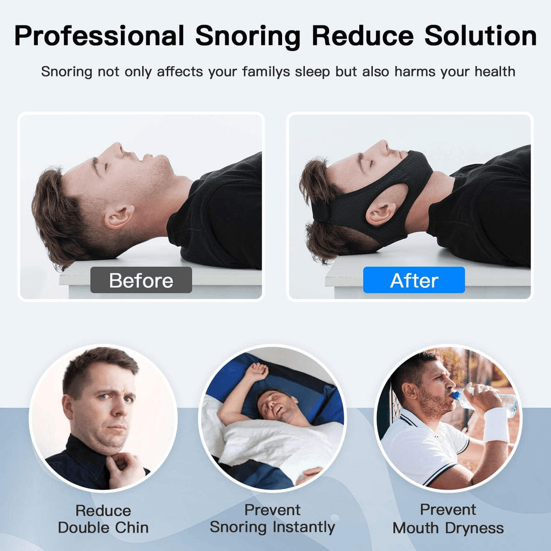 OrthoPlus - Kinriem Anti-Snoring Chin Strap - Effective Solution Against Snoring
