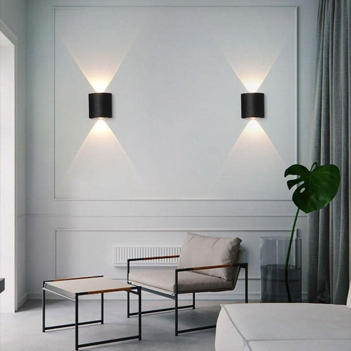 Waterproof LED Outdoor Wall Light – Slim Aluminium, Energy-Saving