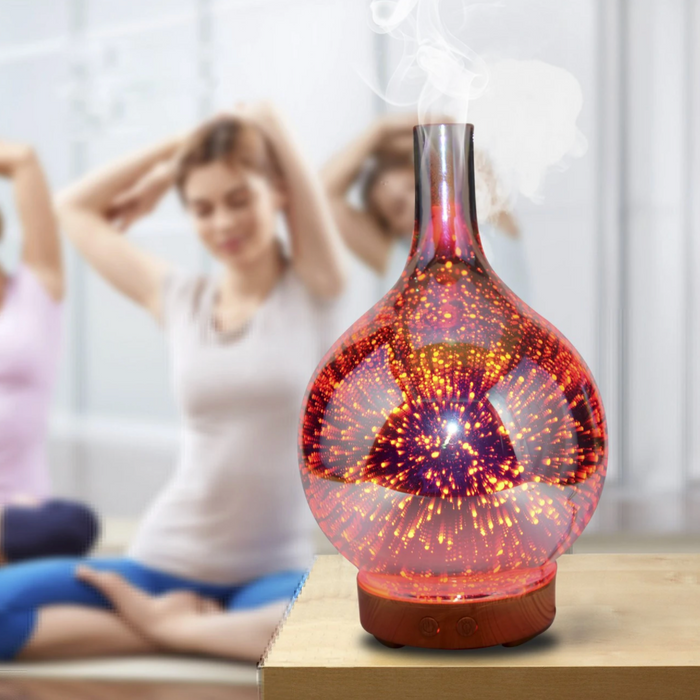 Relaxing Ambient Aromatherapy Diffuser – AuroraGlow