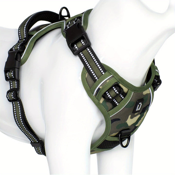 Reflective No-Pull Dog Harness – Easy Walking and Training with Handle
