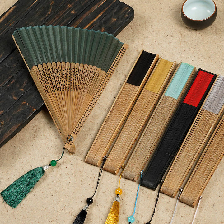 Bamboo Silk Fan