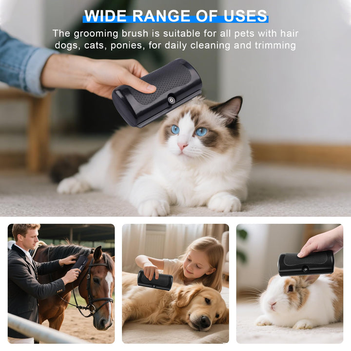 Dog Brush For Shedding, Deshedding Undercoat Brush For Cats &amp; Rabbits  Ergonomic Grooming Tool, Painlessly Removes Loose &amp; Matted Fur For Short Medium Long Haired Pets