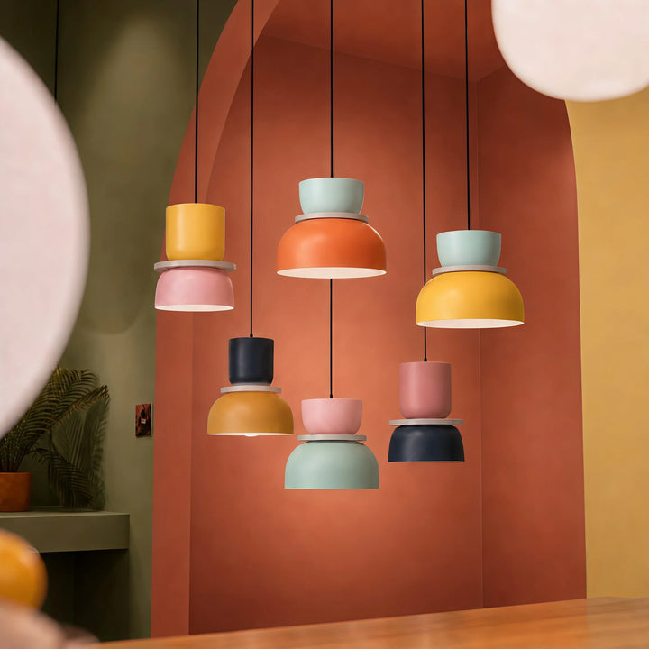 Lucie Nordic Colour Block Pendant Light