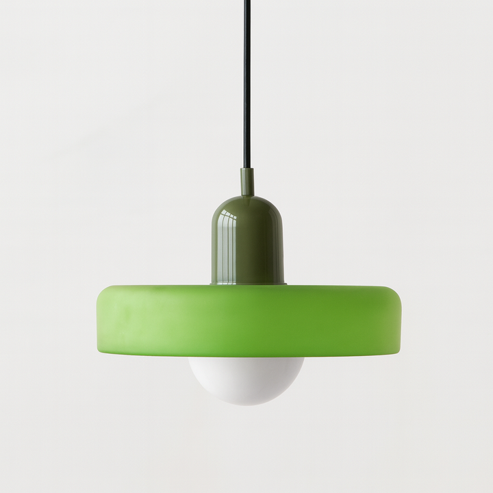 Bauhaus Pendant Light in Coloured Glass