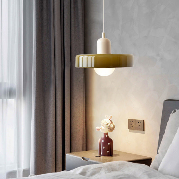 Bauhaus Pendant Light in Coloured Glass