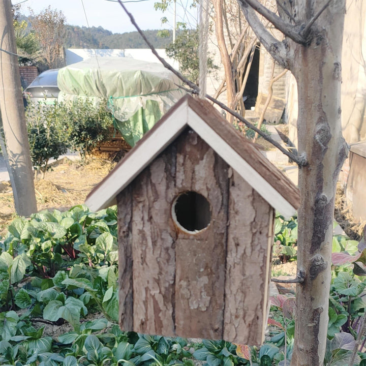 Rustic Wooden Bird House – A Cosy Home for Garden Birds