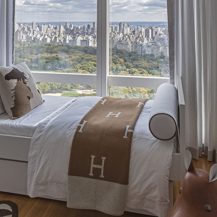Premium Cashmere and Wool Throw | Soft and Luxurious | Gold