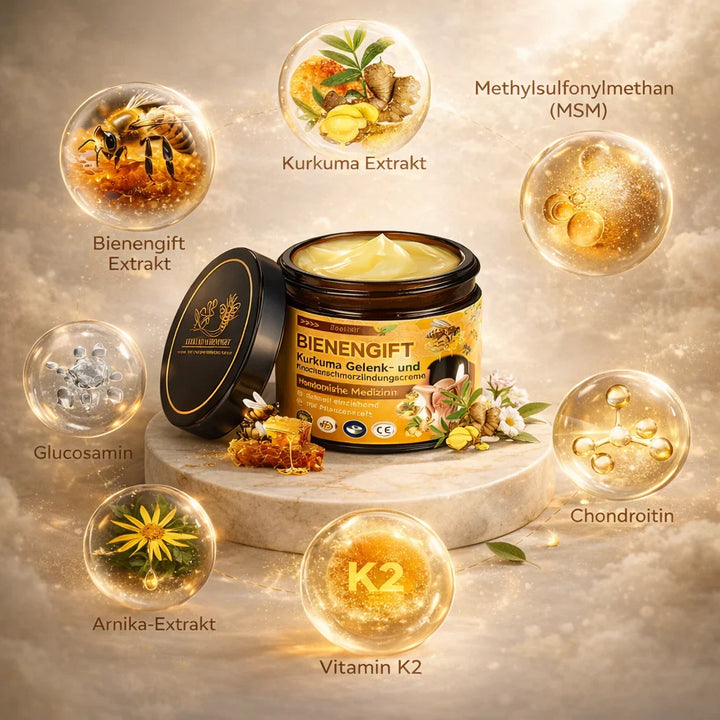 Bee Venom Cream | Ointment with Bee Venom, Hyaluronic Acid and Collagen | BeeLixir