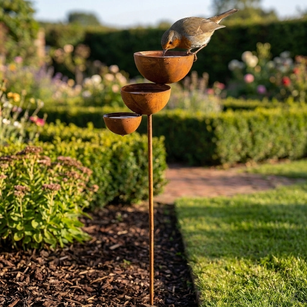 Three-tier bird bath | Bring your garden to life every morning