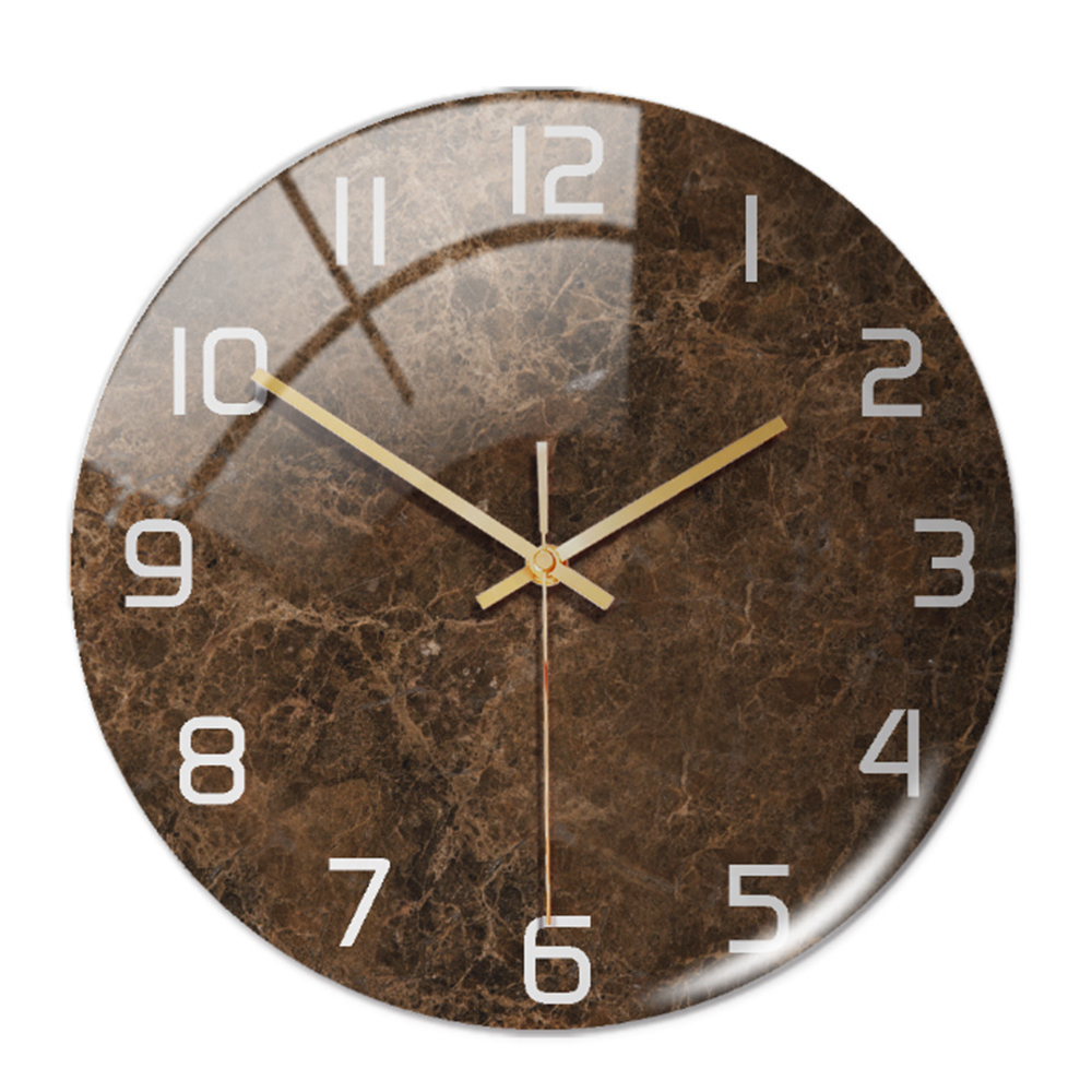 Elegant Marble-Effect Wall Clock – MarbleTime