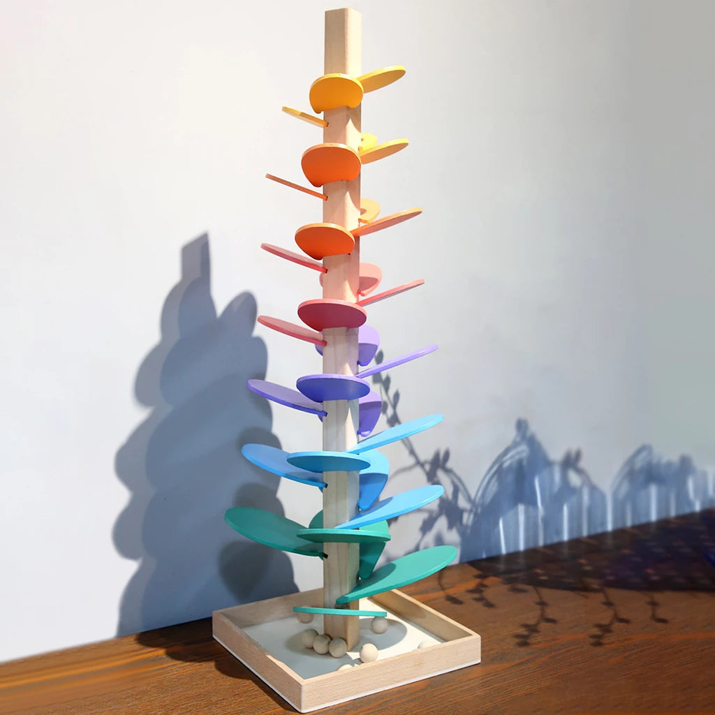 Rainbow Tree Wooden Toy – Educational and Natural Fun