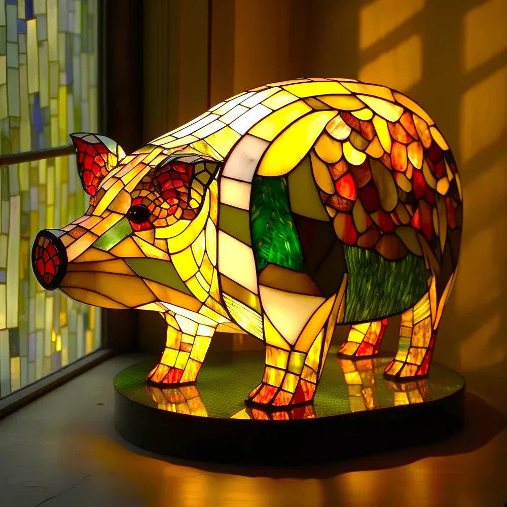 Mosaic Glass Animal Lamp – Colour and Atmosphere for Your Home