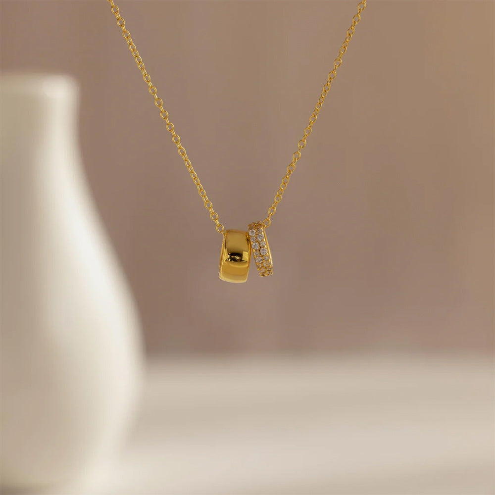 Odette Duo Ring Necklace