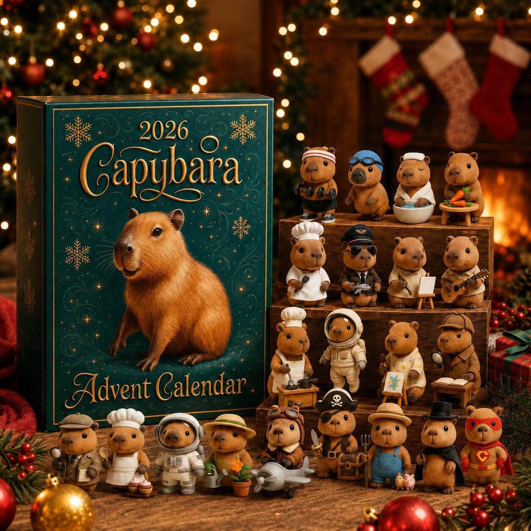 2026 Advent Calendar with 24 Surprise Capybara Figures