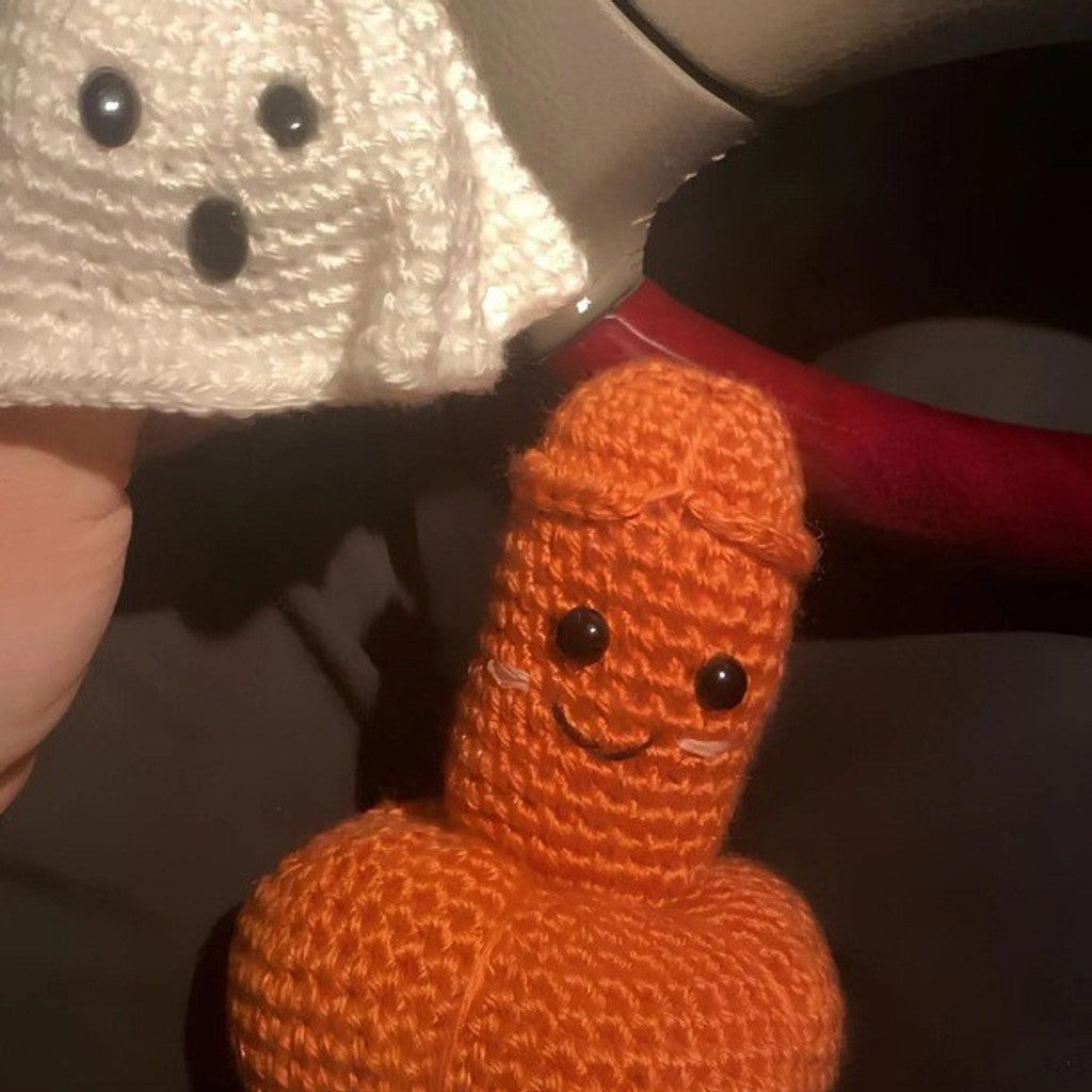 Handmade Crocheted Halloween Pumpkin Ghost Decoration Ornaments — image 4