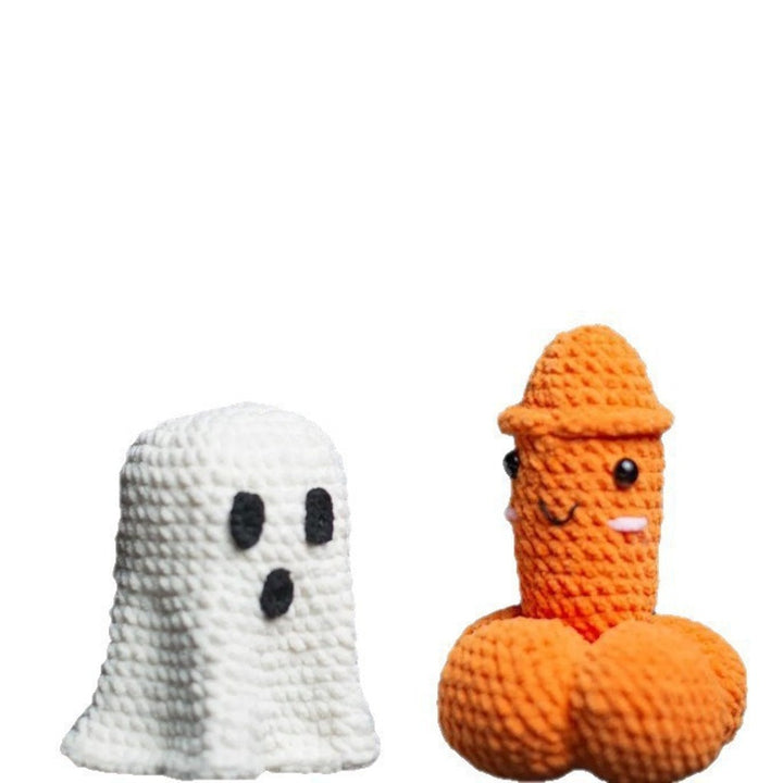 Handmade Crocheted Halloween Pumpkin Ghost Decoration Ornaments — image 5