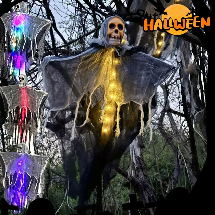 Halloween Decorations Horror Hanging Ghost Skull Skeleton Prop Perfect For Home Outdoor Yard Party Supplies Festival Decorations — image 1