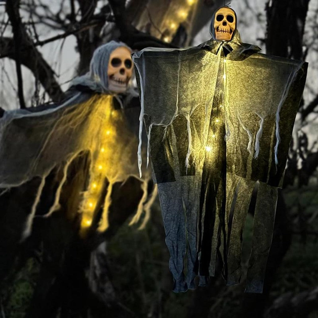 Halloween Decorations Horror Hanging Ghost Skull Skeleton Prop Perfect For Home Outdoor Yard Party Supplies Festival Decorations — image 3