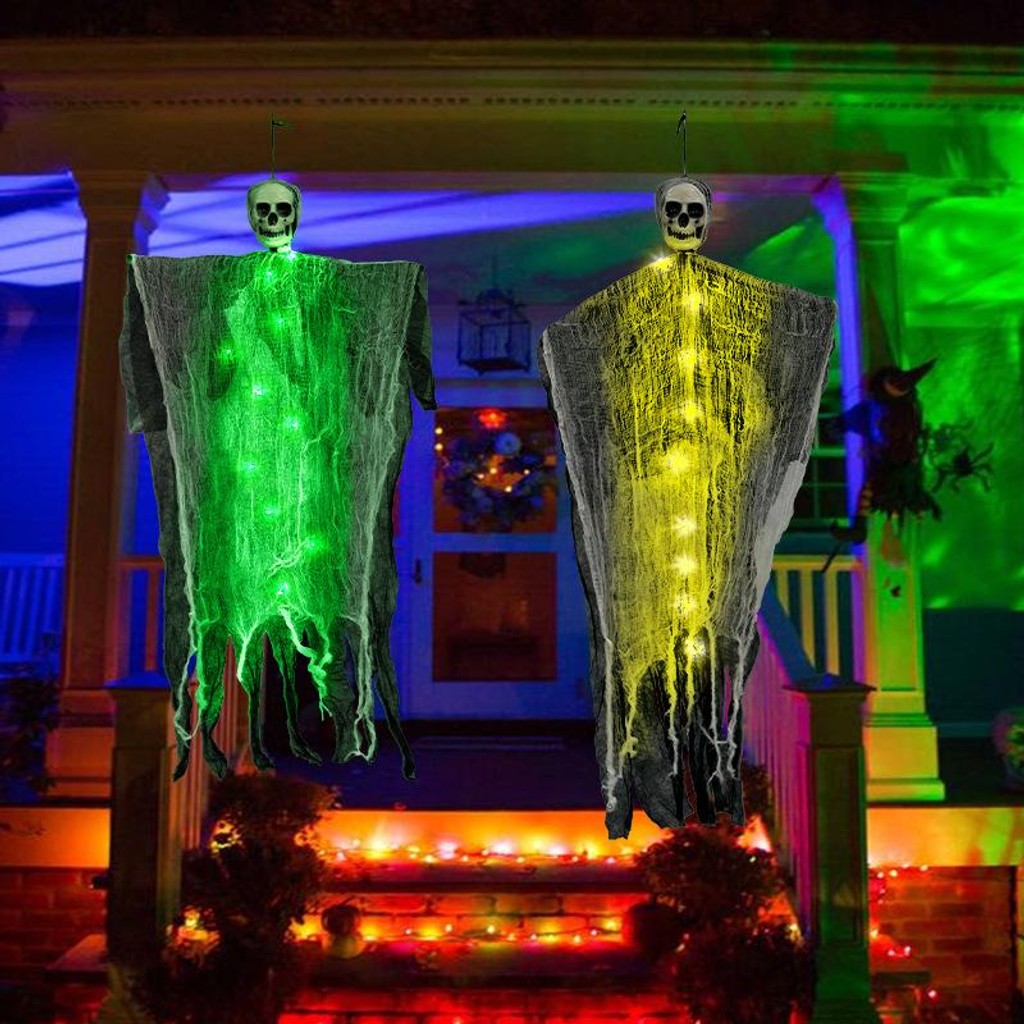 Halloween Decorations Horror Hanging Ghost Skull Skeleton Prop Perfect For Home Outdoor Yard Party Supplies Festival Decorations — image 4