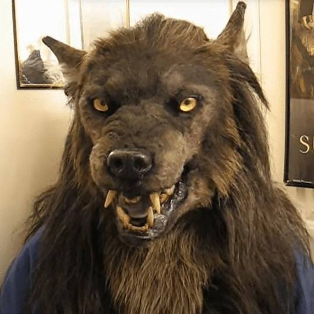 Latex Simulation Wolf Head Mask Headgear Cosplay Mask — image 2