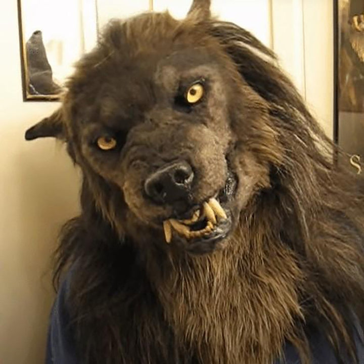 Latex Simulation Wolf Head Mask Headgear Cosplay Mask — image 3