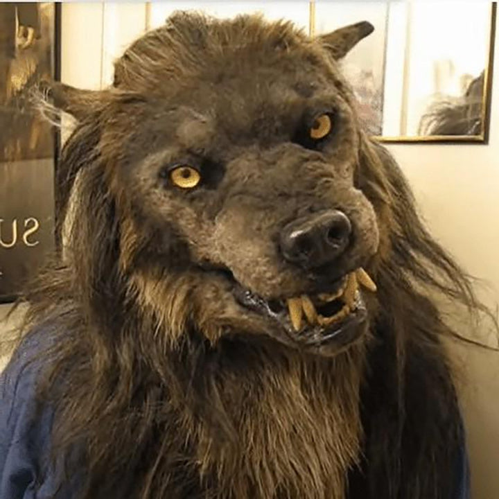 Latex Simulation Wolf Head Mask Headgear Cosplay Mask — image 5