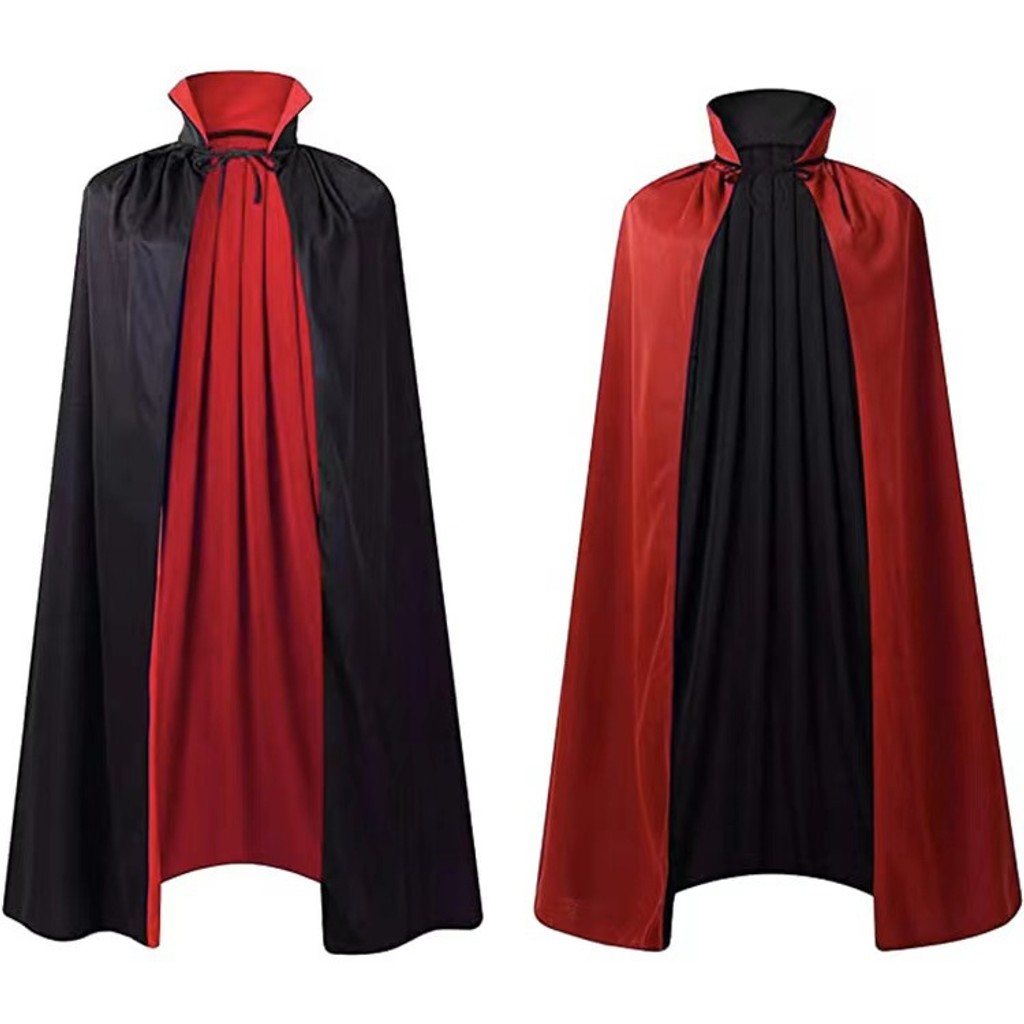 Halloween Cloak Costumes Wizard Cloak For Children Hooded Capes Mantle Black Party Decoration — image 2