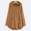 Plush Pocketed Buttoned Hoodie
