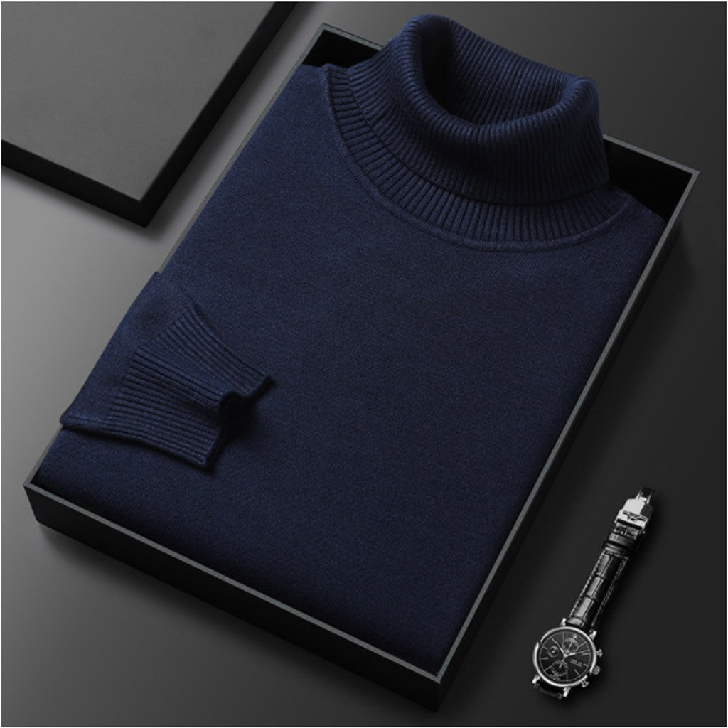 Alexander | Cashmere Cotton Ribbed Turtleneck Sweater — image 4
