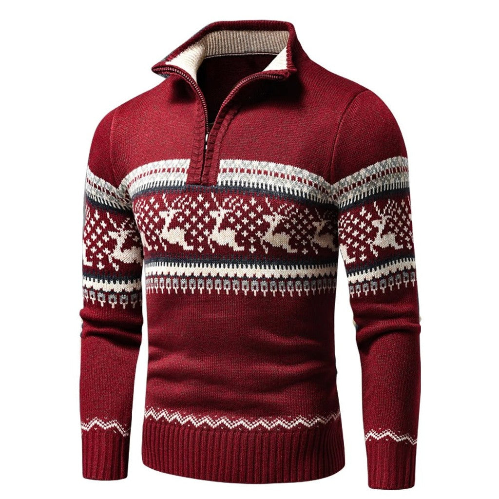 Alexander | Classic Patterned Festive Winter Sweater — image 4