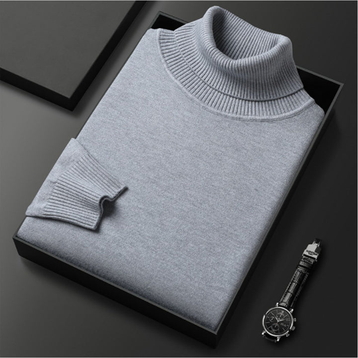 Alexander | Cashmere Cotton Ribbed Turtleneck Sweater — image 5