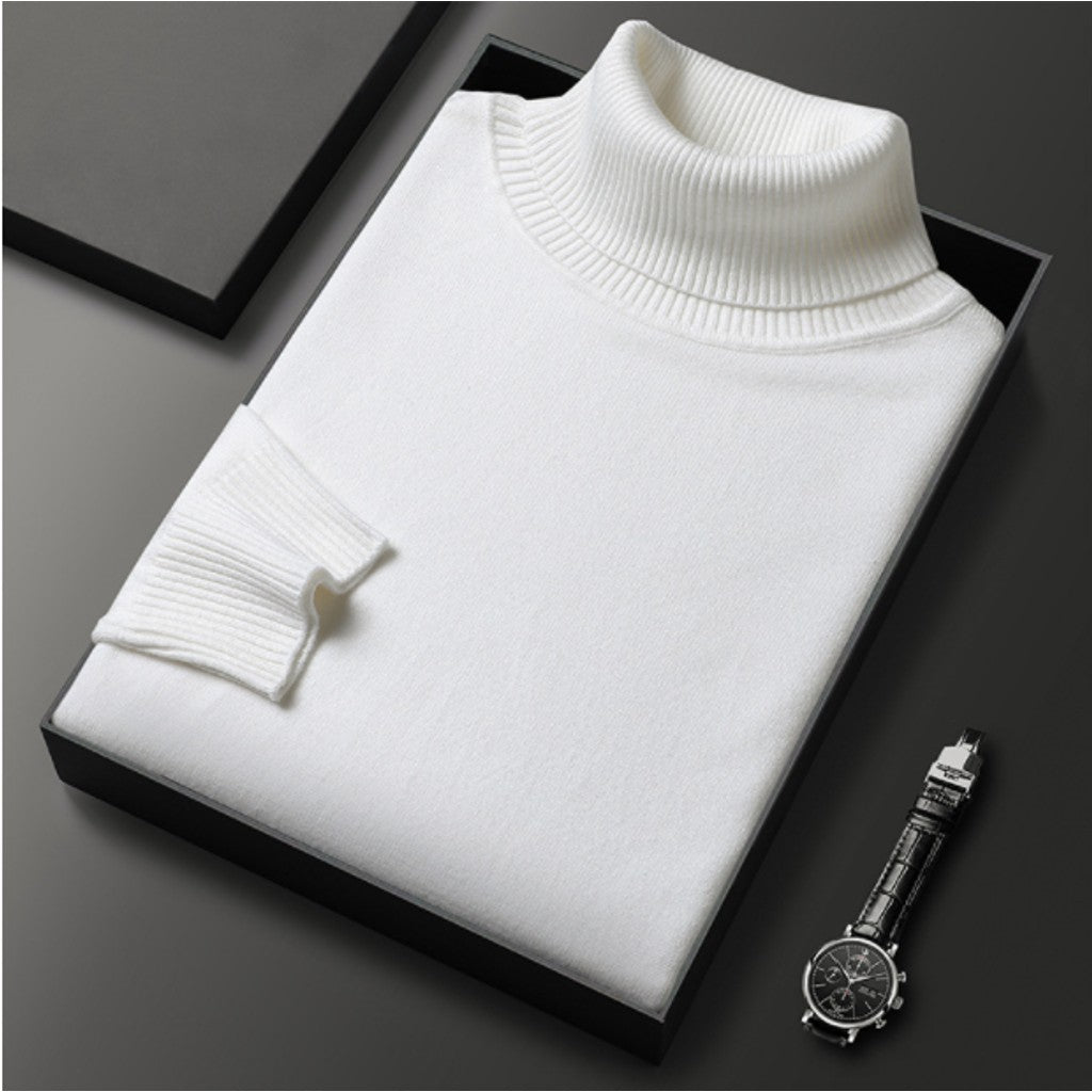 Alexander | Cashmere Cotton Ribbed Turtleneck Sweater — image 7