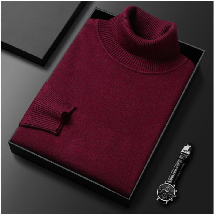 Alexander | Cashmere Cotton Ribbed Turtleneck Sweater — image 8