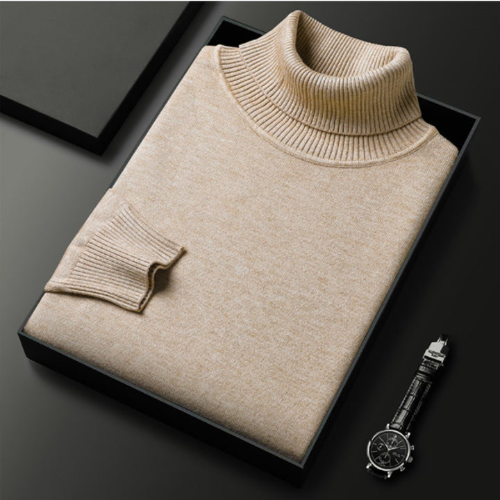 Alexander | Cashmere Cotton Ribbed Turtleneck Sweater — image 9