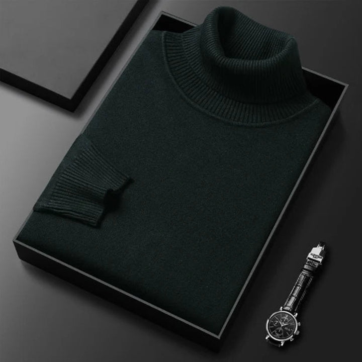 Alexander | Cashmere Cotton Ribbed Turtleneck Sweater — image 10