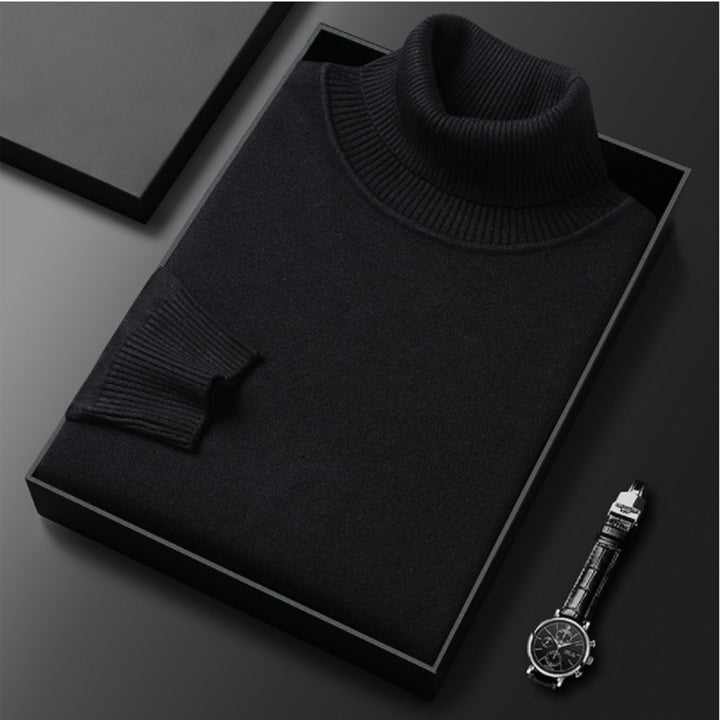 Alexander | Cashmere Cotton Ribbed Turtleneck Sweater — image 12