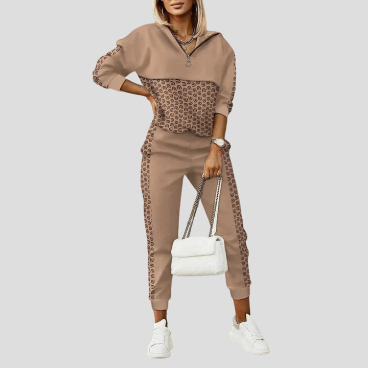 Amara | Modern Two-Piece Zip Tracksuit Set — image 3