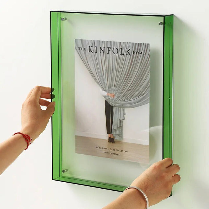 Lebendiger Acryl-Bilderrahmen zum Ausstellen – Farbenfroher, zeitgemäßer Fotohalter